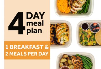 4 Day Meal Plan - 1 Breakfast & 2 Meals Per Day