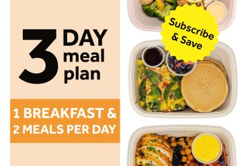 3 Day Meal Plan - 1 Breakfast & 2 Meals per Day (Subscribe & Save)