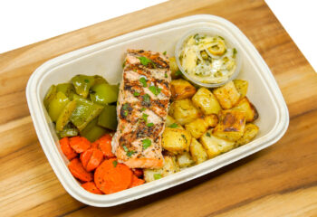 Chef's Special - Grilled Salmon w/ Mediterranean Relish