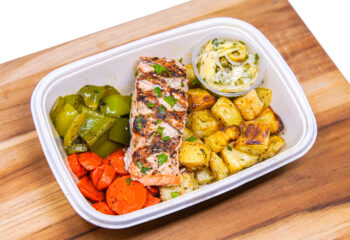 Seafood - Grilled Salmon w/ Mediterranean Relish