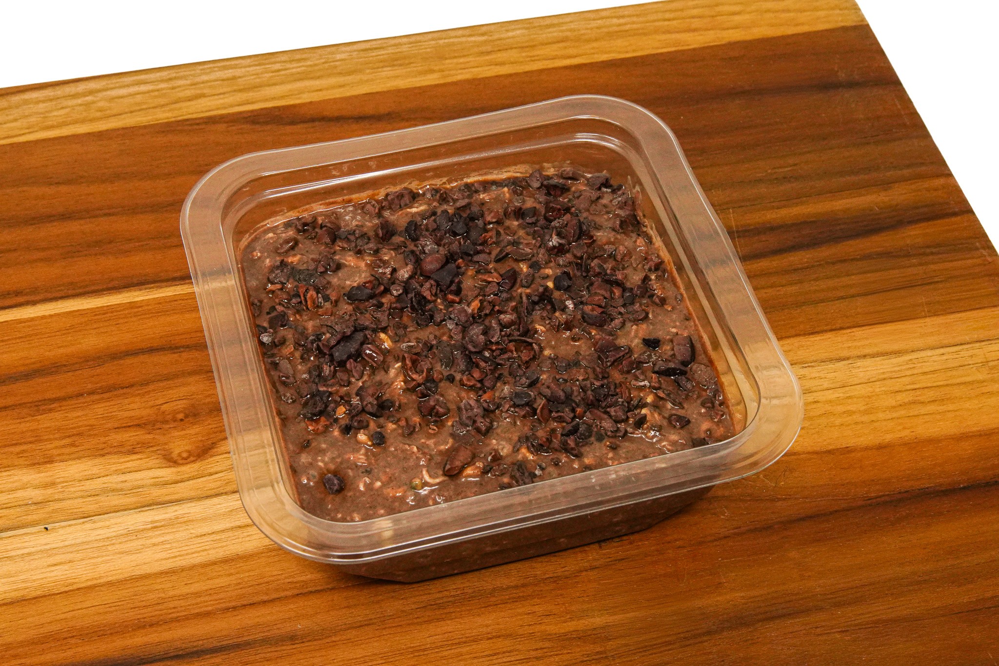 Banana Chocolate Overnight Oats with Cacao Nibs